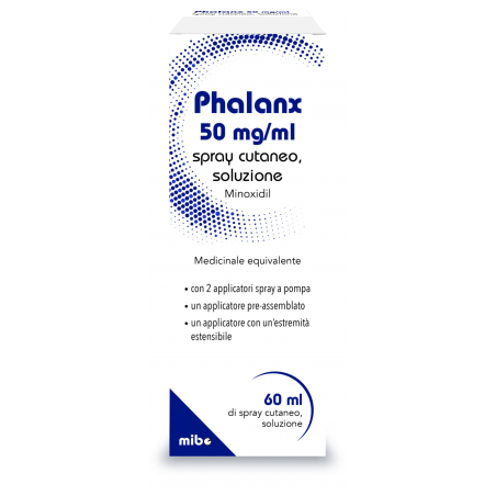 Mibe Pharma Italia Phalanx 50 Mg/ml Spray Cutaneo, Soluzione Minoxidil Medicinale Equivalente