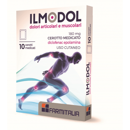 Farmitalia - Soc. Unipers. Ilmodol Dolori Articolari E Muscolari 180 Mg Cerotto Medicato Diclofenac Epolamina