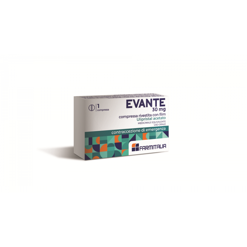 Farmitalia - Soc. Unipers. Evante 30 Mg Compressa Rivestite Con Film Ulipristal Acetato Medicinale Equivalente