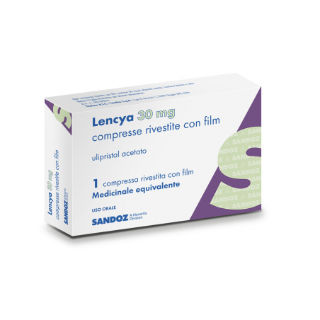 Sandoz Lencya 30 Mg Compresse Rivestite Con Film Ulipristal Acetato Medicinale Equivalente