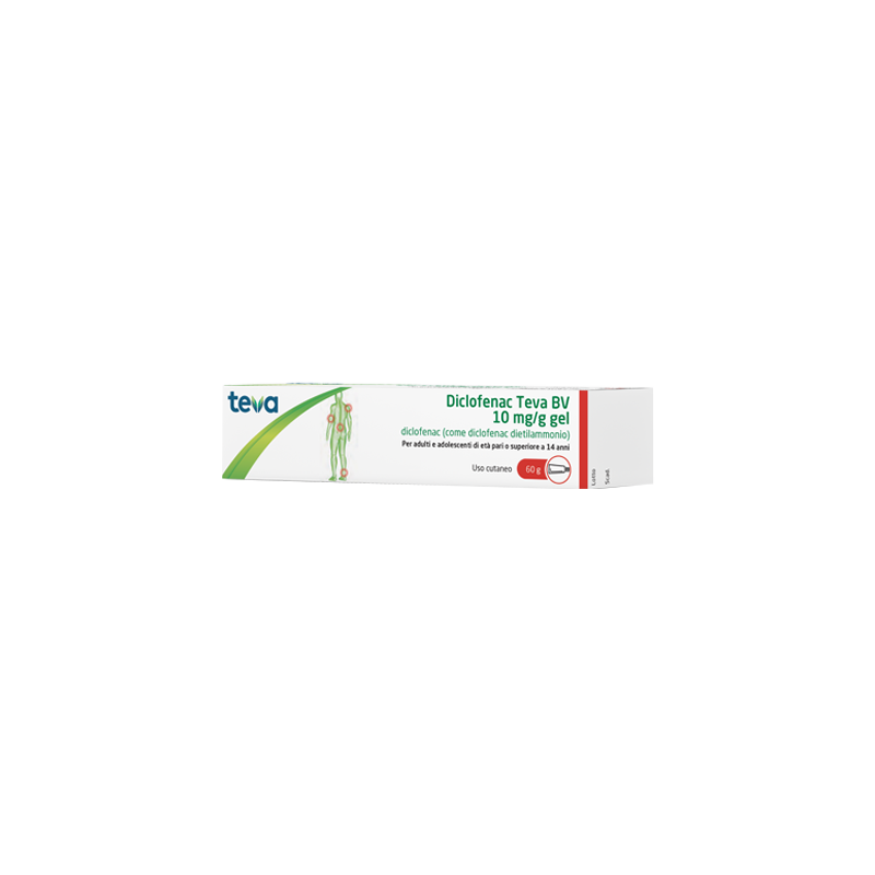 Diclofenac Teva 10 Mg/g Gel dolori muscolari 60 gr