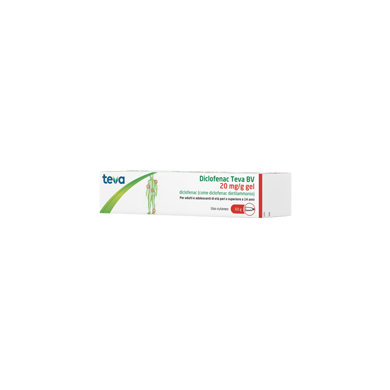 Diclofenac Teva 20 Mg/g Gel dolori muscolari 60 gr