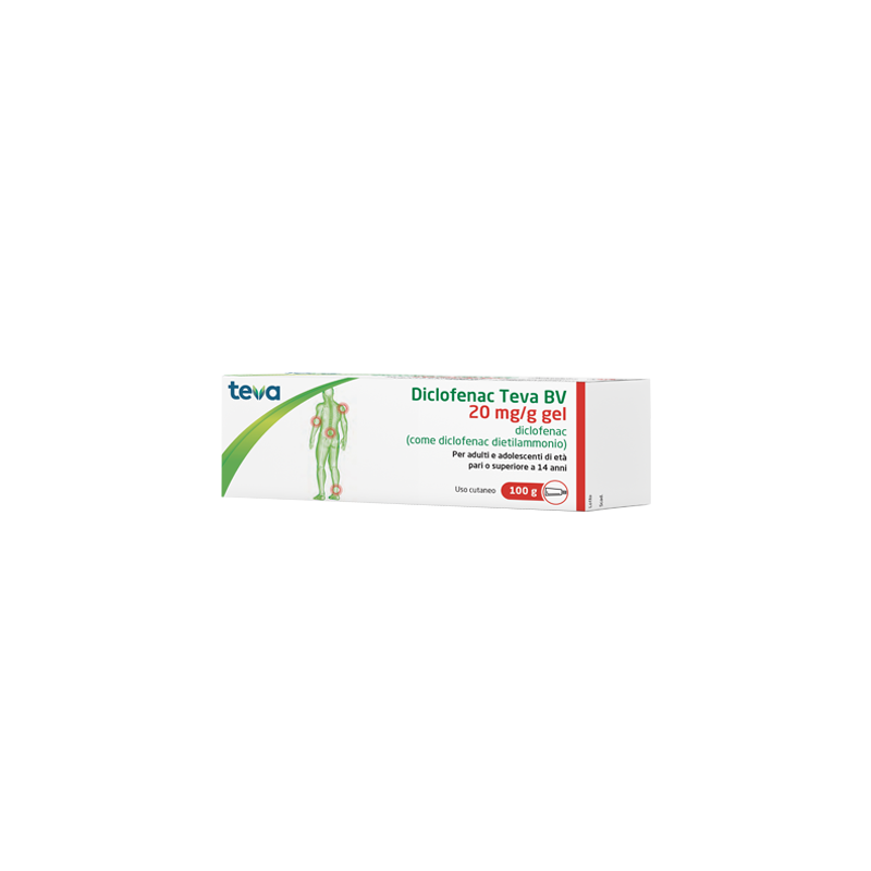 Diclofenac Teva 20 Mg/g Gel dolori muscolari 100 gr