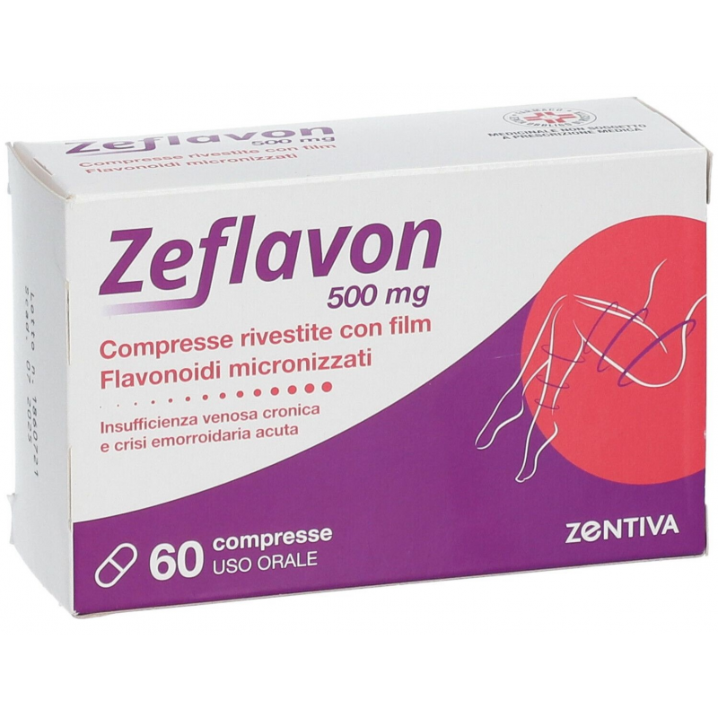 Zentiva Italia Zeflavon 500 Mg 60 Compresse Rivestite