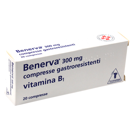 Gmm Farma Benerva 300 Mg Compresse Gastroresistenti Tiamina Cloridrato