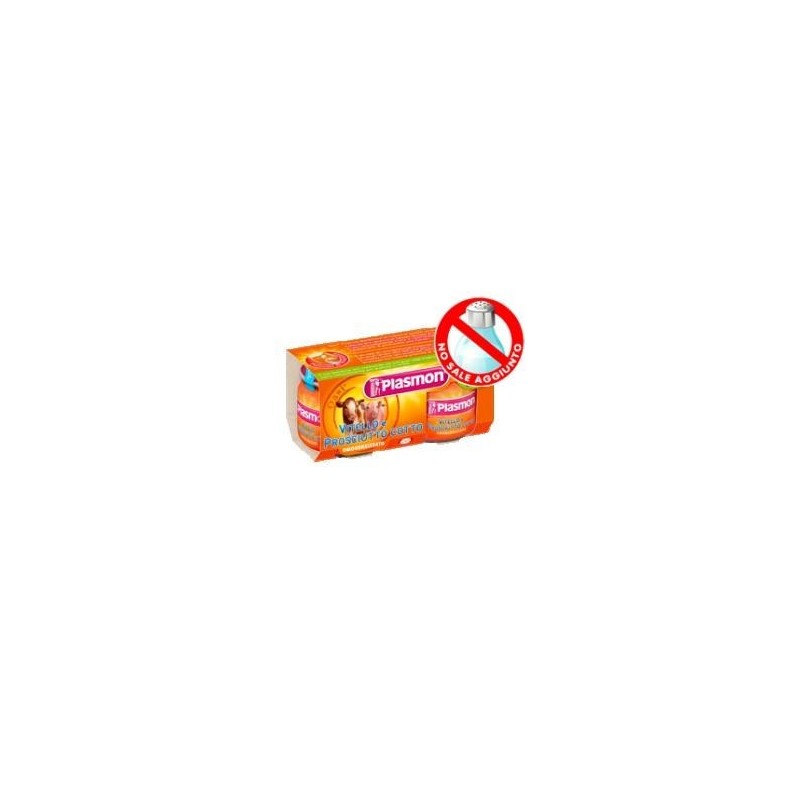 Plasmon Omogeneizzato Vitello Prosciutto Cotto 80 G X 2 Pezzi