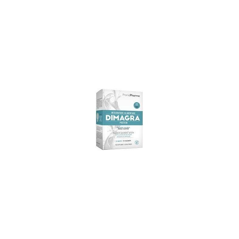 Promopharma Dimagra Protein Polvere Solubile Gusto Vaniglia 10 Bustine