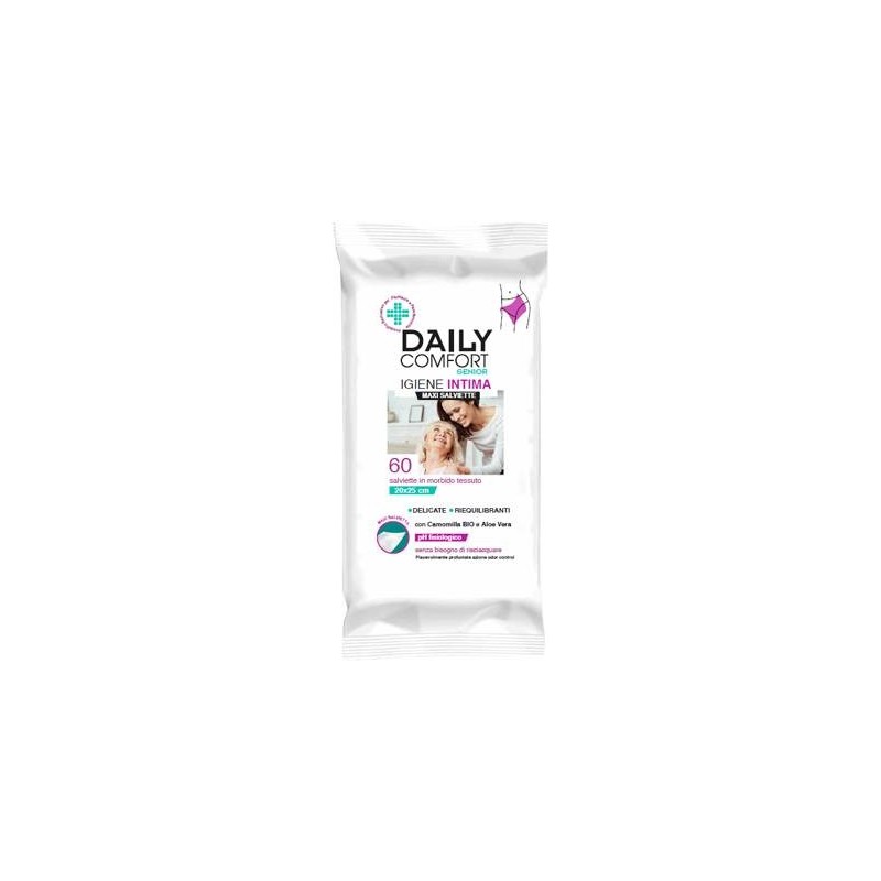 Diva International Daily Comfort Senior Panni Detergenti Igiene Intima 60 Pezzi