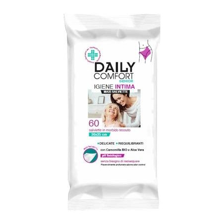 Diva International Daily Comfort Senior Panni Detergenti Igiene Intima 60 Pezzi