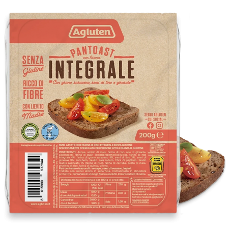 Nove Alpi Agluten Pantoast Farina Integrale 200 G