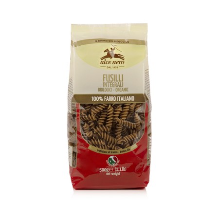 Alce Nero Fusilli 100% Farro Integrale Bio 500 G