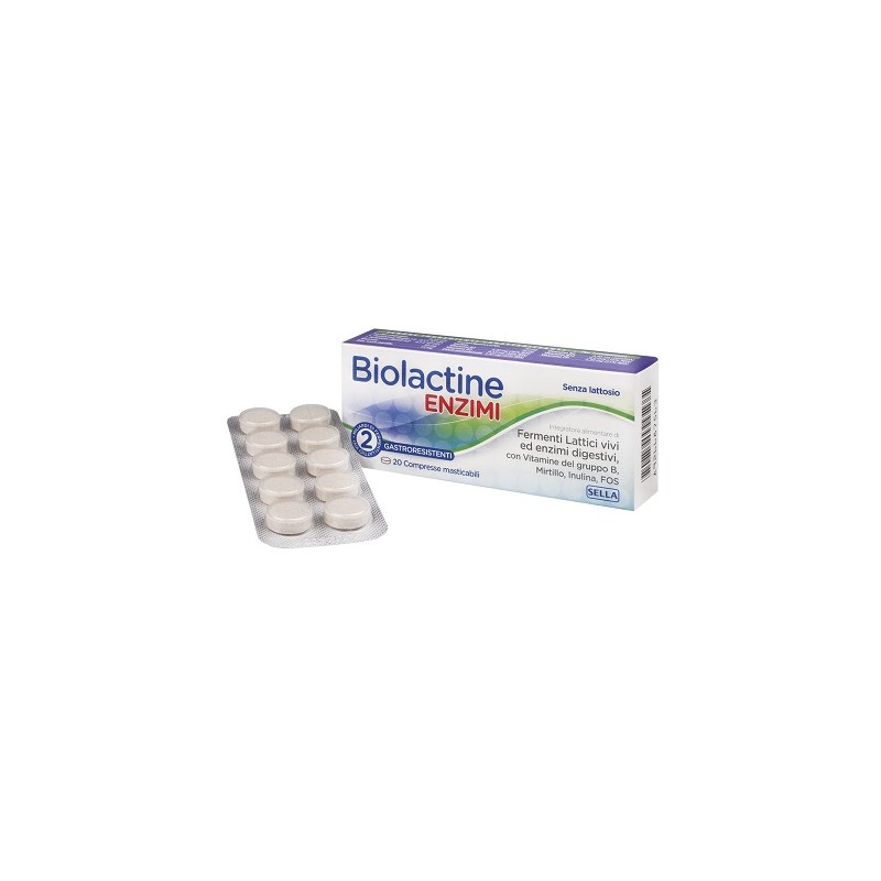 Sella Biolactine Enzimi 20 Compresse Nuova Formula