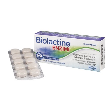 Sella Biolactine Enzimi 20 Compresse Nuova Formula