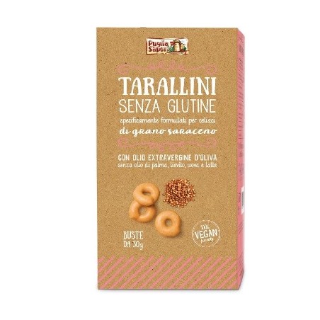 Puglia Sapori Tarallini Grano Saraceno 6 Buste 30 G