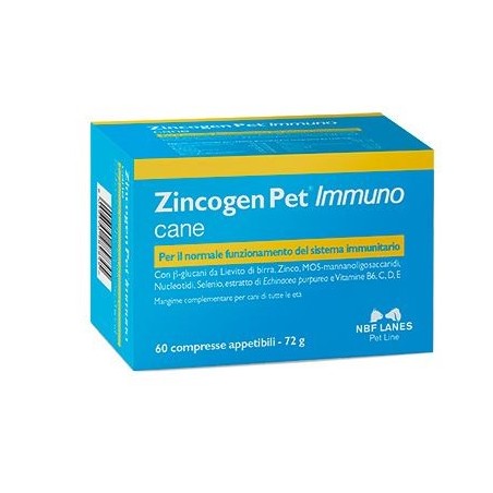 Nbf Lanes Zincogen Pet Immuno 60 Compresse