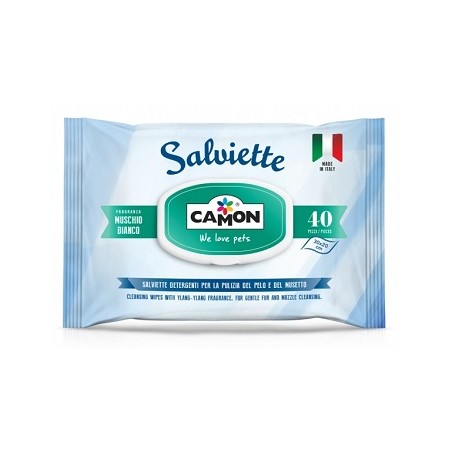 Camon Salviette Muschio Bianco 40 Salviettine