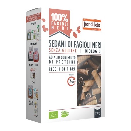 Biotobio Sedani Fagioli Neri Senza Glutine 250 G