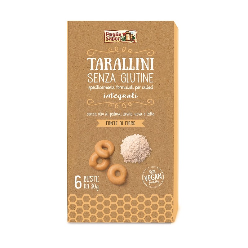 Puglia Sapori Tarallini Integrali Senza Glutine 180 G