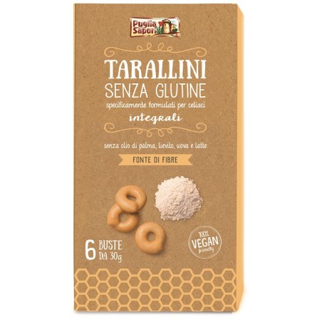 Puglia Sapori Tarallini Integrali Senza Glutine 180 G