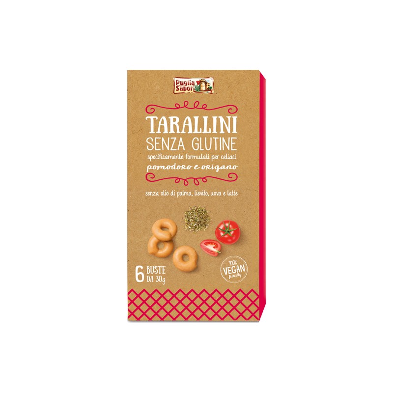 Puglia Sapori Tarallini Pomodoro E Origano Senza Glutine 180 G