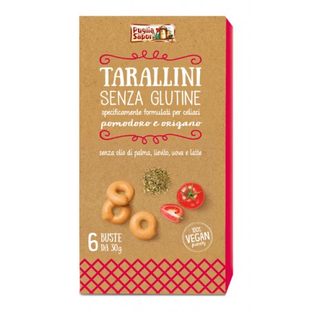 Puglia Sapori Tarallini Pomodoro E Origano Senza Glutine 180 G