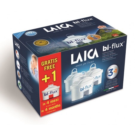 Laica Confezione Promo 3+1 Cartucce Bi-flux