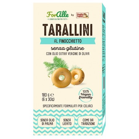 Re Food Foralle Tarallini Senza Glutine Finocchietto 6 Bustine Da 30 G