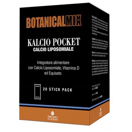 Promopharma Kalcio Pocket Botanical Mix 20 Stick Da 10 Ml