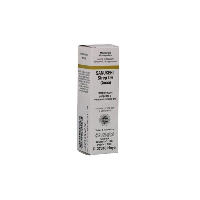 Sanum-kehlbeck Gmbh & Co. Kg Sanukehl Strep D6 Gocce 10 Ml