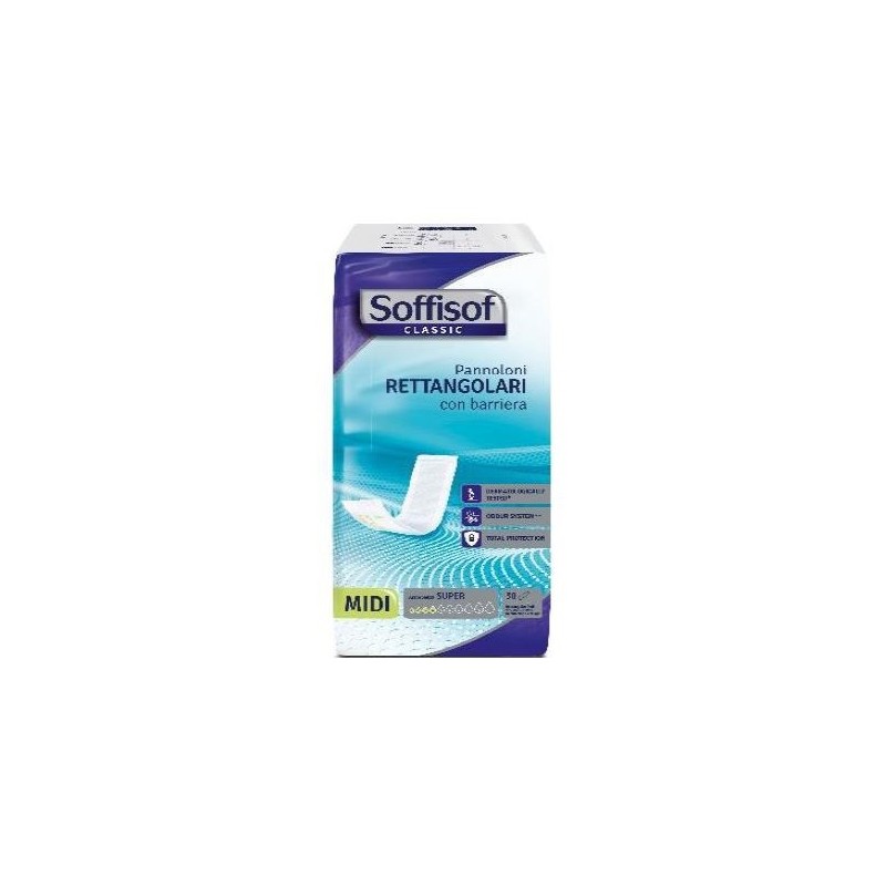 S. I. L. C. Soffisof Classic Pannolone Rettangolare Con Barriera 30 Pezzi