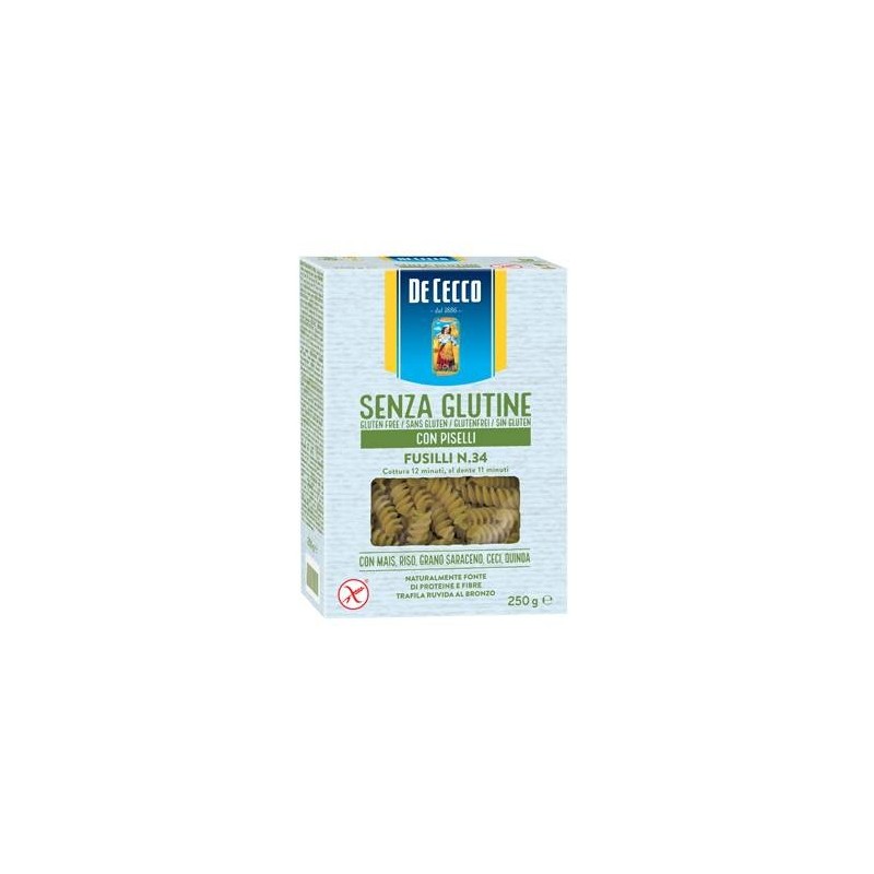 F. Lli De Cecco De Cecco Fusilli N34 Con Piselli 250 G