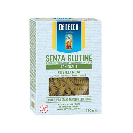 F. Lli De Cecco De Cecco Fusilli N34 Con Piselli 250 G