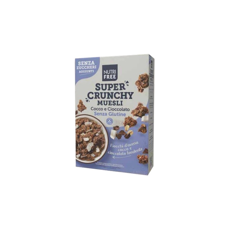 Nt Food Nutrifree Super Crunchy Muesli Cocco E Cioccolato Senza Zuccheri Aggiunti 300 G