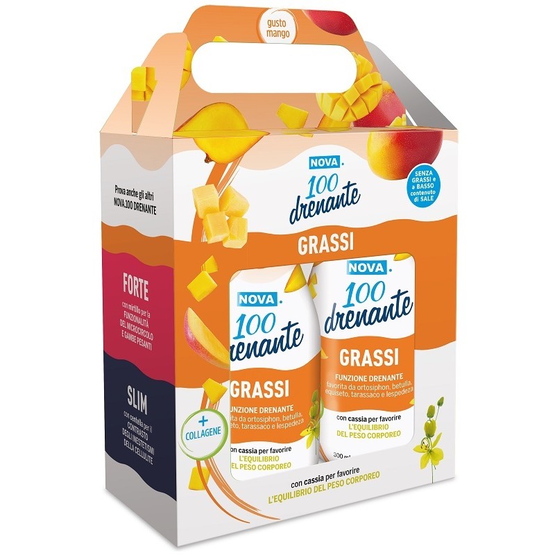 Nova Argentia Nova 100 Drenante Grassi Mango Bipack 2 X 300 Ml