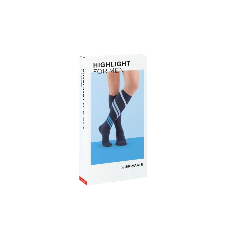 Sigvaris Highlight Men Gambaletto Normale Punta Chiusa Antracite Xl