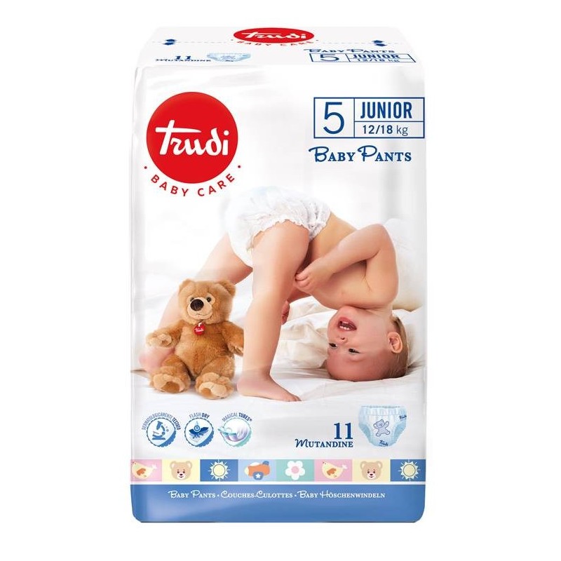 S. I. L. C. Trudi Baby Care Pants Junior 12/18 Kg 11 Pezzi