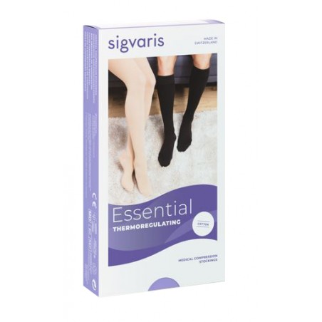 Sigvaris Cotton Ccl1 Gambaletto Lungo Punta Chiusa Nature L