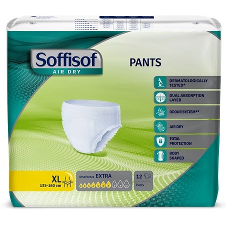 Silc Pannolone Soffisof Air Dry Pants Extra Extra Large 12 Pezzi