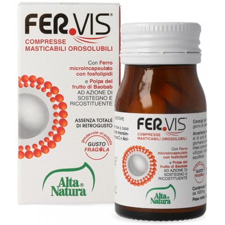 Alta Natura Fervis 20 Compresse Masticabili Orosolubili