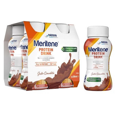 Nestlè Meritene Drink Cioccolato 4 Pezzi Da 200 Ml