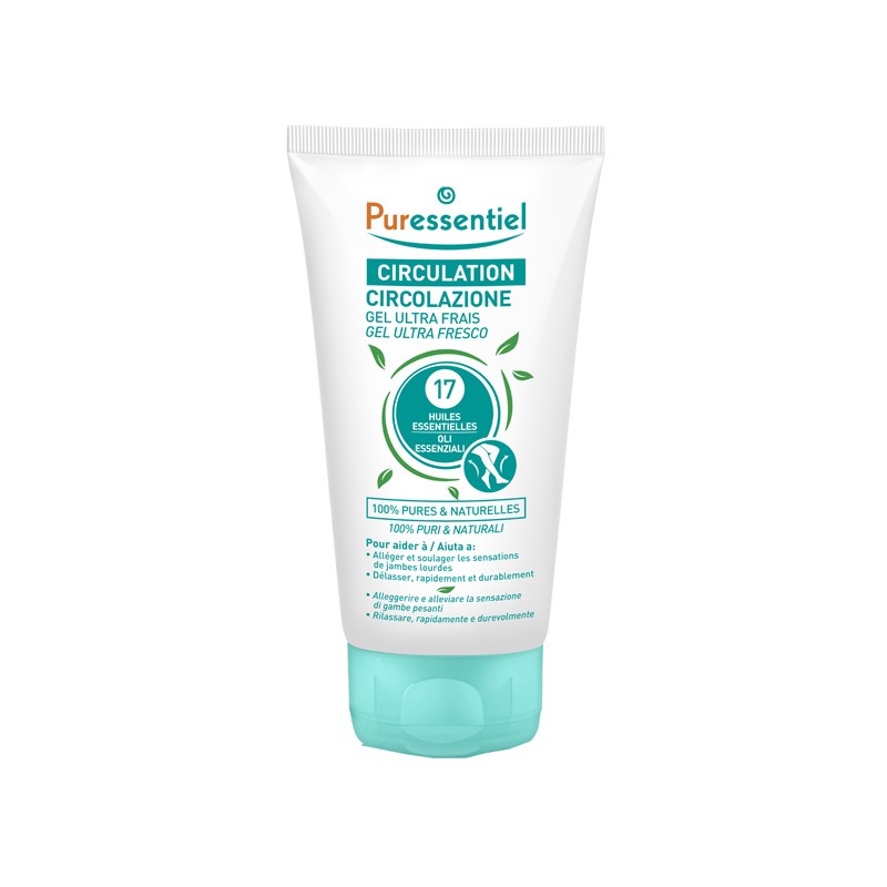 Puressentiel Gel Ultra Fresco Circolazione 17 Oli Essenziali 125 Ml