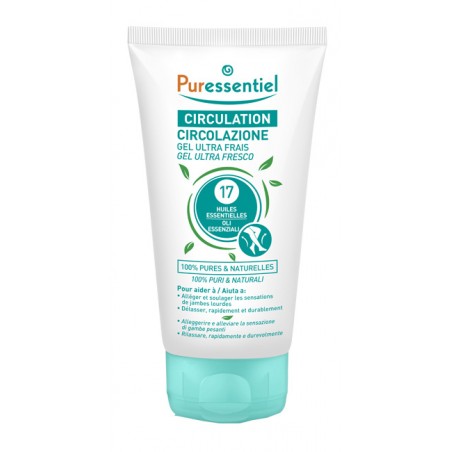 Puressentiel Gel Ultra Fresco Circolazione 17 Oli Essenziali 125 Ml