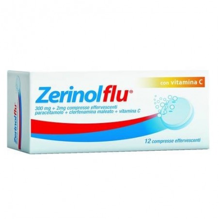 Zerinolflu analgesico e antipiretico 12 Compresse Effervescenti