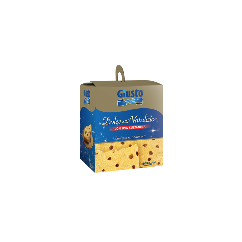 Farmafood Giusto Senza Zucchero Dolce Natalizio Panettone Uva Sultanina 600 G