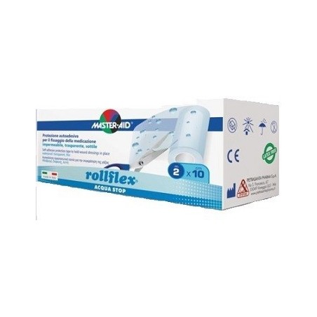 Pietrasanta Pharma Cerotto Impermeabile Per Fissaggio Medicazioni Master-aid Rollflex A-stop M 10x10 Cm