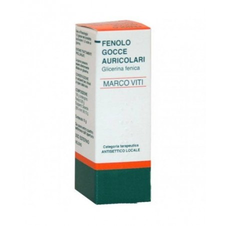 Marco Viti Farmaceutici Fenolo Marco Viti 1% Gocce Auricolari, Soluzione