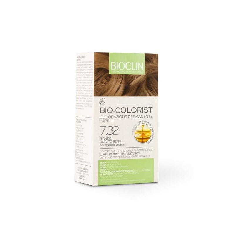 Ist. Ganassini Bioclin Bio Colorist 7,32 Biondo Dorato Beige