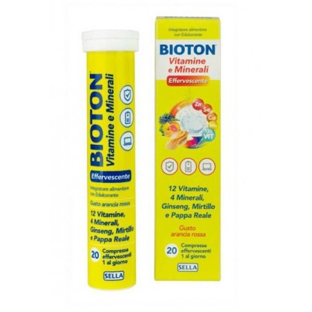 Sella Bioton Vitamine E Mineali 20 Compresse Effervescenti