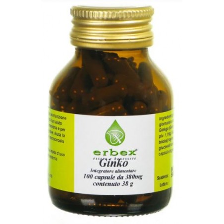 Erbex Ginkgo Biloba 100 Capsule 380 Mg