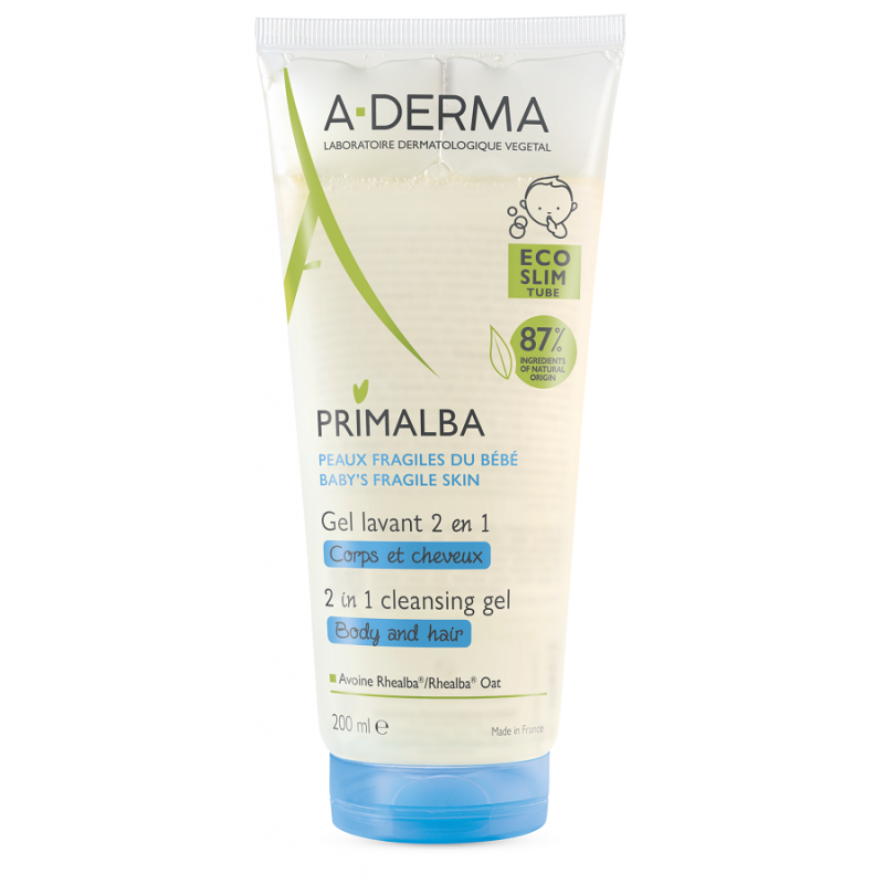 A-derma Primalba Gel Detergente 2 In 1 200 Ml